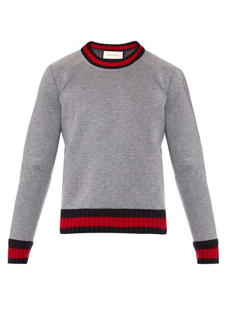 gucci crewneck gray|gucci crew neck sweater.